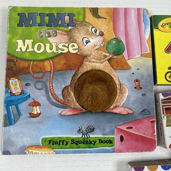 Toddler Baby Board Books Board Book Bundle 8 Books Plus Fine Motor Skills Toy - Picture 3 of 12